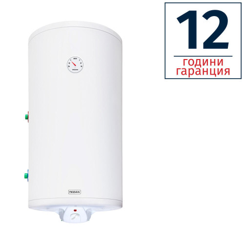 БОЙЛЕР TEDAN COMBI INOX 120л, вертикален, неръждаем, една серпентина, изводи отляво, 2 kW